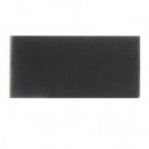 Splashback Tile Contempo Classic Black Frosted Glass Tile - 3 in. x 6 in. Tile Sample-DISCONTINUED