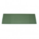 Splashback Tile Contempo Spa Green Polished 4 in. x 12 in. x 8 mm Glass Subway Tile