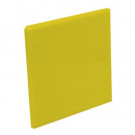 U.S. Ceramic Tile Color Collection Bright Yellow 4-1/4 in. x 4-1/4 in. Ceramic Surface Bullnose Corner Wall Tile-DISCONTINUED