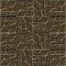 Epoch Architectural Surfaces Metalz Bronze-1012 Mosiac Recycled Glass Mesh Mounted Tile - 3 in. x 3 in. Tile Sample
