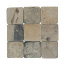Daltile Travertine Copper 12 in. x 12 in. Tumbled Stone Floor and Wall Tile (10 sq. ft. / case)