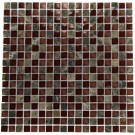Splashback Tile Whiskey Blend 12 in. x 12 in. x 8 mm Marble And Glass Mosaic Floor and Wall Tile