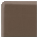 Daltile Modern Dimensions Gloss Artisan Brown 4-1/4 in. x 4-1/4 in. Ceramic Bullnose Corner Wall Tile