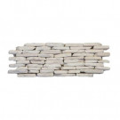 Solistone Standing Pebbles Pavilion 4 in. x 12 in. Stone Pebble Mosaic Marble Wall Tile (5 sq. ft. / case)