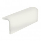 U.S. Ceramic Tile Color Collection Matte Bone 2 in. x 6 in. Ceramic Sink Rail Wall Tile-DISCONTINUED