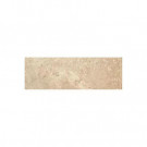Daltile Pietre Vecchie Warm Walnut 3 in. x 13 in. Glazed Porcelain Bullnose Floor and Wall Tile