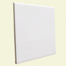 U.S. Ceramic Tile Bright Snow White 6 in. x 6 in. Ceramic Surface Bullnose Wall Tile