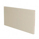 U.S. Ceramic Tile Color Collection Bright Fawn 3 in. x 6 in. Ceramic Surface Bullnose Wall Tile-DISCONTINUED
