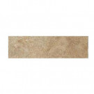 Daltile Aspen Lodge Morning Breeze 3 in. x 12 in. Porcelain Bullnose Floor and Wall Tile
