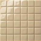 Elementz 12.5 in. x 12.5 in. Capri Beige Glossy Glass Tile-DISCONTINUED