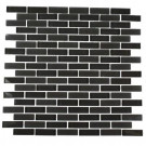 Splashback Tile Contempo Smoke Gray Brick Glass 12 in. x 12 in. x 8 mm Floor and Wall Tile