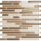 EPOCH Color Blends Arena-1605 S Gloss Strips Mosaic Glass 12 in. x 12 in. Mesh Mounted Tile (5 Sq. Ft./Case)-DISCONTINUED