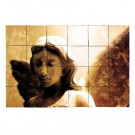 Tile My Style Angel1 36 in. x 24 in. Tumbled Marble Tiles (6 sq. ft. /case)