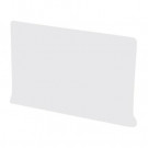 U.S. Ceramic Tile Color Collection Matte Tender Gray 4-1/4 in. x 6 in. Ceramic Left Cove Base Corner Wall Tile-DISCONTINUED