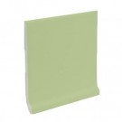 U.S. Ceramic Tile Matte Spring Green 6 in. x 6 in. Ceramic Stackable /Finished Cove Base Wall Tile-DISCONTINUED