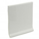 U.S. Ceramic Tile Color Collection Bright Snow White 4-1/4 in. x 4-1/4 in. Ceramic Stackable Cove Base Wall Tile