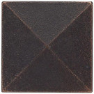 Weybridge 2 in. x 2 in. Cast Metal Pyramid Dot Dark Oil Rubbed Bronze Tile (10 pieces / case) - Discontinued