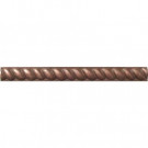 MS International Copper Half Round Rope 1/2 in. x 6 in. Metal Molding Wall Tile
