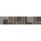 Daltile Concrete Connection Retro Cool 2 in. x 13 in. Porcelain Decorative Border Accent Floor and Wall Tile