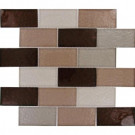 MS International Ayres Blend Subway 12 in. x 12 in. x 8 mm Glass Mesh-Mounted Mosaic Tile