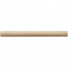 Weybridge 1/2 in. x 6 in. Cast Stone Pencil Liner Travertine Tile (18 pieces / case) - Discontinued