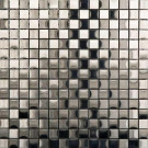 PORCELANOSA Acero 12 in. x 12 in. Stainless-Steel Trim Mosaic Tile