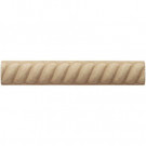 Weybridge 1 in. x 6 in. Cast Stone Rope Liner Travertine Tile (16 pieces / case) - Discontinued