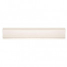 Jeffrey Court Royal Cream Gloss Crown 12 in. x 2-1/4 in. Ceramic Wall Tile