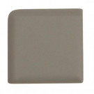 Daltile Modern Dimensions Matte Desert Gray 2-1/8 in. x 2-1/8 in. Ceramic Bullnose Corner Wall Tile-DISCONTINUED