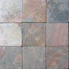 MS International Multi Color 4 In. x 4 In. Tumbled Slate Floor and Wall Tile (1 sq. ft. / case)