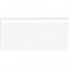 Splashback Tile Contempo Bright White Polished 3 in. x 6 in. x 8 mm Glass Subway Tile