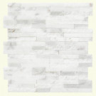 Jeffrey Court Churchill White Split Face 11.75 in. x 12.5 in. x 8 mm Marble Mosaic Wall Tile (5.5 lb. / Each)