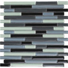 EPOCH Color Blends Joven Gloss Strips Mosaic Glass Mesh Mounted Tile - 4 in. x 4 in. Tile Sample-DISCONTINUED