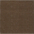 Elementz 12.8 in. x 12.8 in. Venice Cameo Brown Glossy Glass Tile-DISCONTINUED