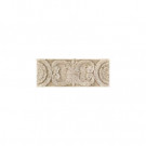 Daltile Fashion Accents Medallion 3 in. x 8 in. Travertine Listello Wall Tile