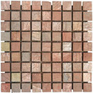 MS International Copper Fire 12 in. x 12 in. x 10 mm Tumbled Quartzite Mesh-Mounted Mosaic Tile (10 sq. ft. / case)