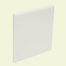 U.S. Ceramic Tile Color Collection Bright White Ice 4-1/4 in. x 4-1/4 in. Ceramic Surface Bullnose Wall Tile-DISCONTINUED
