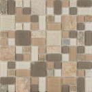 EPOCH No Ka 'Oi Lahaina-La420 Stone And Glass Blend 12 in. x 12 in. Mesh Mounted Floor & Wall Tile (5 sq. ft.)