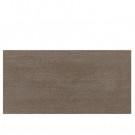 Daltile Identity Oxford Brown Grooved 12 in. x 24 in. Polished Porcelain Floor and Wall Tile (11.62 sq. ft. / case)-DISCONTINUED