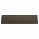 Daltile Modern Dimensions Matte Architectural Gray 2-1/8 in. x 8-1/2 in. Ceramic Bullnose Wall Tile-DISCONTINUED