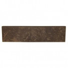 Daltile Continental Slate Moroccan Brown 3 in. x 12 in. Porcelain Bullnose Floor and Wall Tile