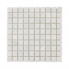 Jeffrey Court Carrara White 12 in. x 12 in. x 8 mm Marble Mosaic Floor/Wall Tile