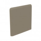 U.S. Ceramic Tile Bright Cocoa 3 in. x 3 in. Ceramic Surface Bullnose Corner Wall Tile-DISCONTINUED
