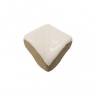 U.S. Ceramic Tile Color Collection Bright Gold Dust 3/4 in. x 3/4 in. Ceramic Quarter-Round Corner Wall Tile-DISCONTINUED