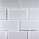 Epoch Architectural Surfaces Alpinez Telluride-1473 Glass Subway Tile - 3 in. X 6 in. Tile Sample-DISCONTINUED