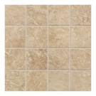 Daltile Continental Slate Egyptian Beige 12 in. x 24 in. x 6mm Porcelain Mosaic Floor and Wall Tile(22 sq.ft./case)-DISCONTINUED