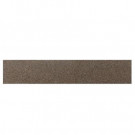 Daltile Identity Oxford Brown Cement 4 in. x 18 in. Porcelain Bullnose Floor and Wall Tile