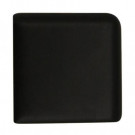 Daltile Modern Dimensions Matte Black 2-1/8 in. x 2-1/8 in. Ceramic Surface Bullnose Corner Wall Tile-DISCONTINUED