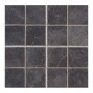 Daltile Continental Slate Asian Black 12 in. x 24 in. x 6 mm Porcelain Mosaic Tile (22 sq. ft. / case)