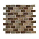 Jeffrey Court Mineral Spring Crackle 12 in. x 12 in. x 8 mm Glass Mosaic Wall Tile
